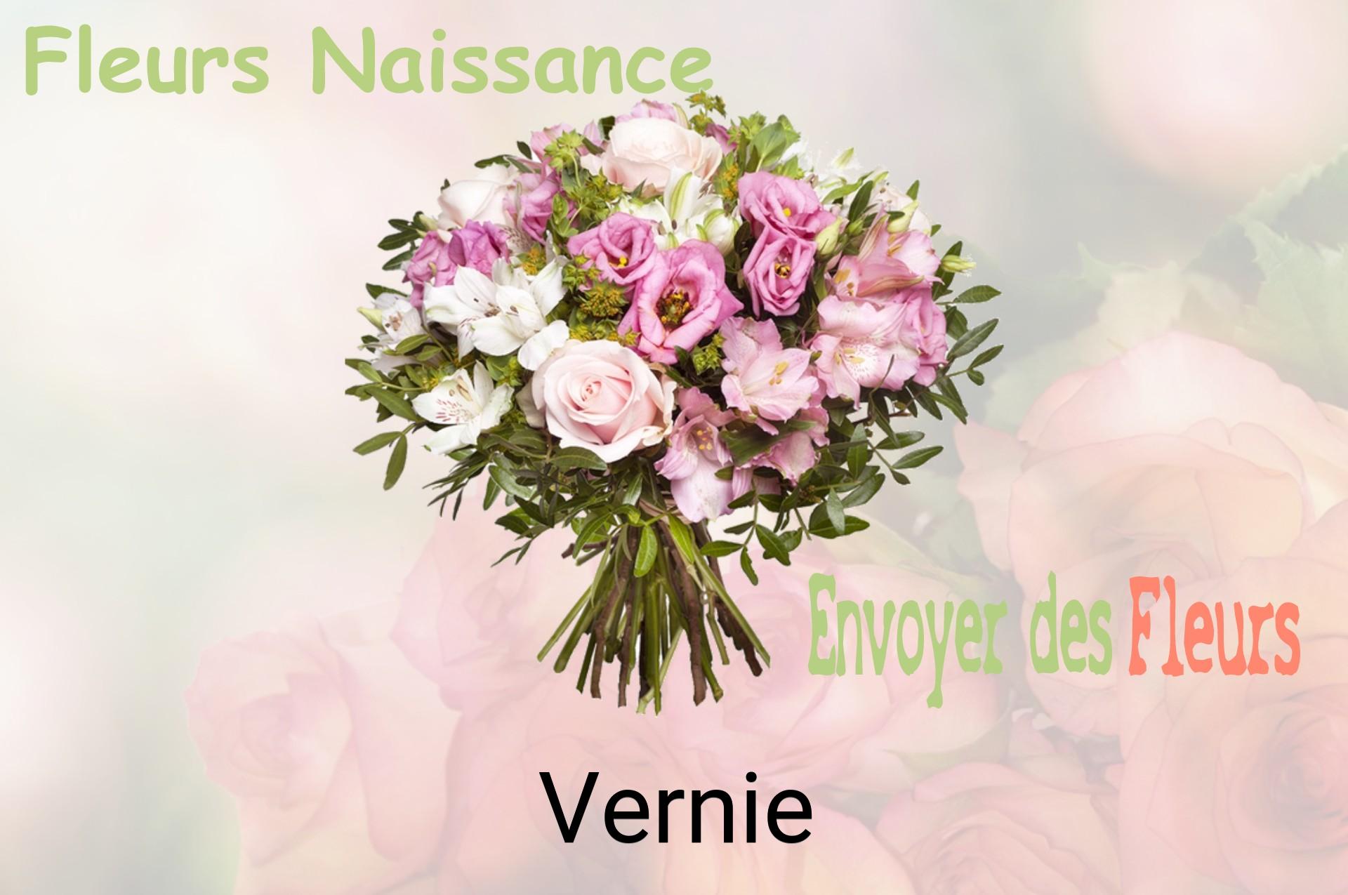 Bouquet de fleurs de naissance livré à Vernie